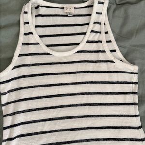 A new day Navy and White Striped Tank Top dress